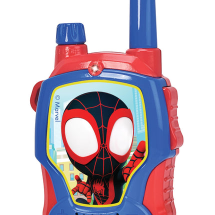 Jada Toys Marvel Spidey rācija (2 gab.) bērniem no 4 gadu vecuma - radioaparāti Marvel Spidey un viņa superdraugiem, darbības rādiuss līdz 100 m, ar trokšņu slāpēšanu