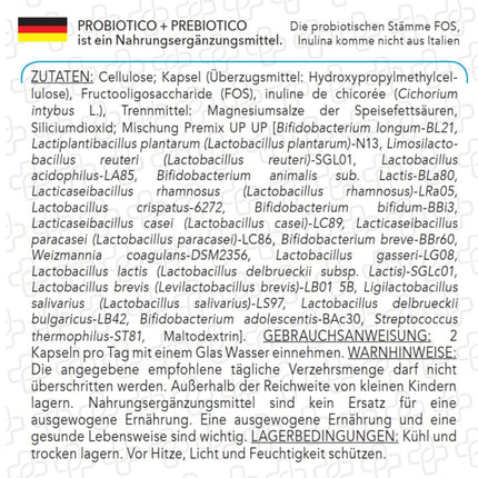 Probiotikas zarnu attīrīšanai ar prebiotikām 120 kapsulas PiuLife 40 miljardi CFU zarnu detoksikācija, probiotiskie pienskābes fermenti no 20 celmiem, zarnu probiotikas ar inulīnu un FOS, vēdera uzpūšanās,