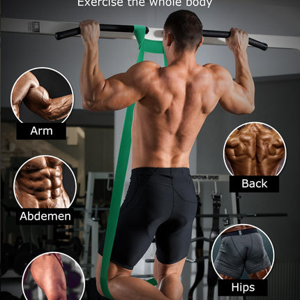 Zacro pretestības lentes, fitnesa lentu komplekts ar durvju enkuru, jogai, pilates, treniņiem, fizioterapijai, pievilkšanās līdzekļiem, spēka treniņiem vīriešiem un sievietēm