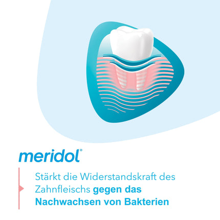 Meridol zobu pasta 2x75ml - Zobu pasta cīnās pret gingivītu, antibakteriāla iedarbība