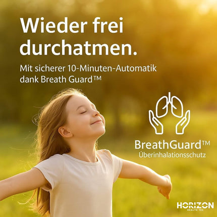 Easy Breath® Plus – bez BPA un laboratorijā pārbaudīts. Kluss inhalators bērniem un pieaugušajiem. Pārnēsājams, uzlādējams inhalators ar smidzinātāju un Smart Fill® funkciju – optimālai ārstēšanai