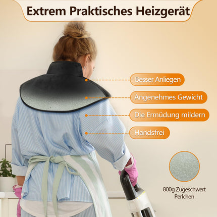 Comfytemp bezvadu sildīšanas paliktnis kaklam un pleciem ar 36 Wh akumulatoru, 1,1 kg kakla un plecu sildītājs ar 3 temperatūras iestatījumiem, 52x25 cm sildīšanas paliktnis ar automātisku izslēgšanos