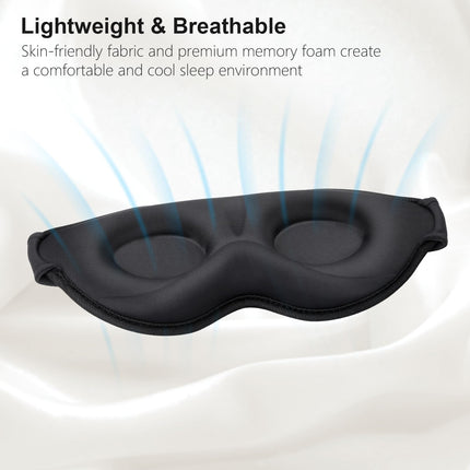 Gritin miega maska ​​sānu gulētājiem, 3D acu kontaktligzdu miega maska ​​ar regulējamu elastīgu siksnu, gaismu bloķējoša un elpojoša, ērta un ergonomiska acu maska ​​vīriešiem un sievietēm, 2 ausu aizbāžņu pāri