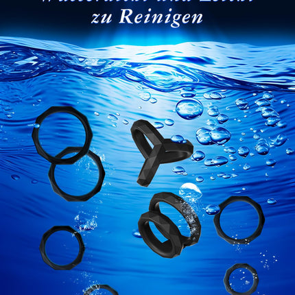 8 Größen Penisring Sexspielzeug Sex Spielzeug für die Männer Paare Extrem Sex Toys Penisringe Penis Ring Sex Toyset für Man Cockring Cockringe Silikon Hodenringe für den Mann Love Rings Sex Ring
