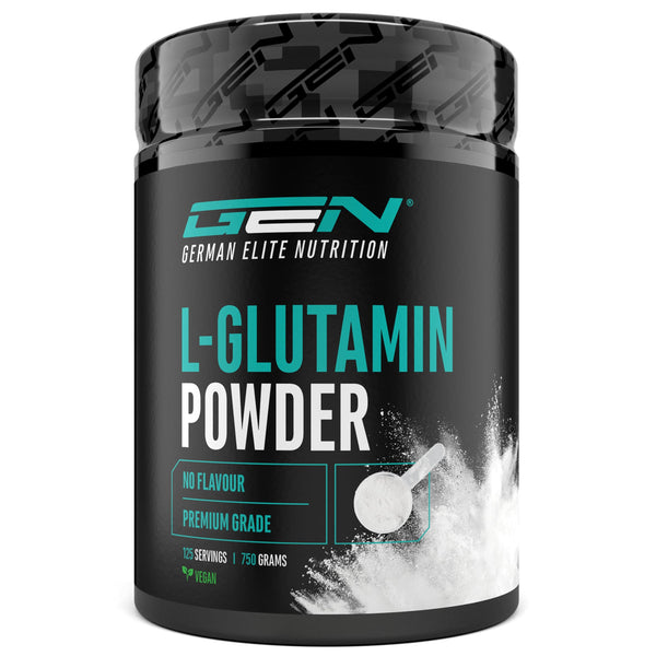 L-glutamīna pulveris - 750 g - Premium: Tīrs un īpaši smalks L-glutamīns - 100% mikronizēta L-glutamīna aminoskābe - Bez garšas Neitrāls - Laboratorijā pārbaudīts - Augsta deva - Vegāns