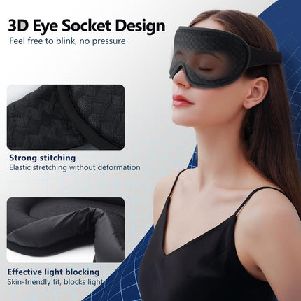 Aosun 3D miega maska ​​sānu gulētājiem, 123456789