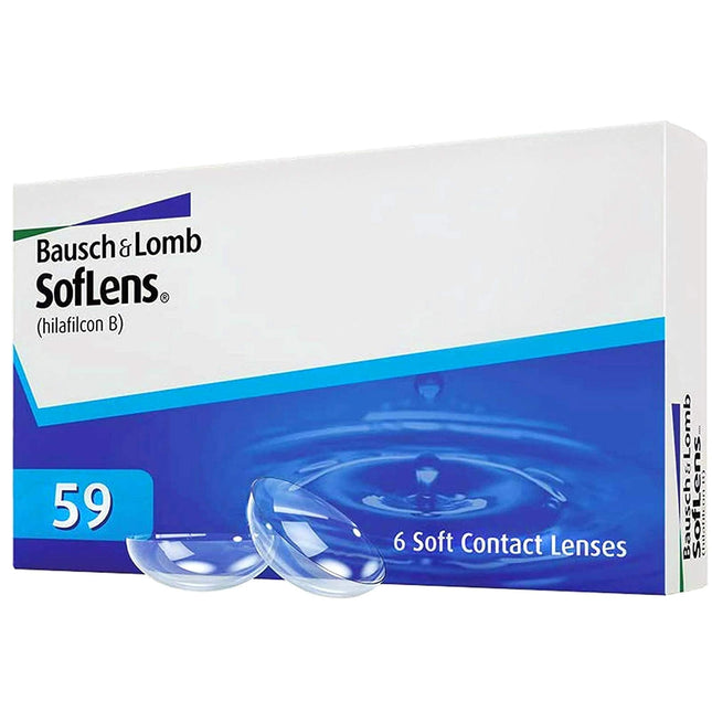 Bausch + Lomb SofLens 59 mēneša lēcas, sfēriskas kontaktlēcas, mīkstas, 6 gab. BC 8,6 mm / DIA 14,2 / -3,5 dioptrijas