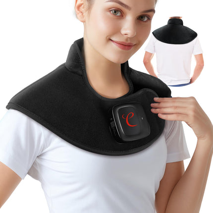Comfytemp bezvadu sildīšanas paliktnis kaklam un pleciem ar 36 Wh akumulatoru, 1,1 kg kakla un plecu sildītājs ar 3 temperatūras iestatījumiem, 52x25 cm sildīšanas paliktnis ar automātisku izslēgšanos