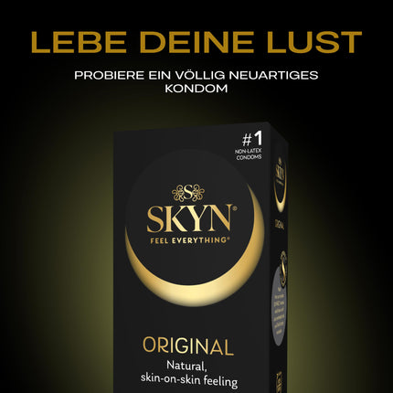 SKYN oriģinālie prezervatīvi, īpaši mīksti, bez lateksa, 40 gab., vecais modelis, melni, 40 vienības (1 iepakojums)