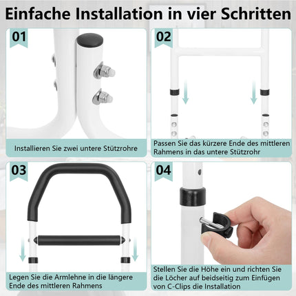 IPEB Ältere Sitzhilfe Stand Bett, Aufstehhilfe für Senioren vom Sofa, Ältere Stehhilfe für Senioren Höhe Einstellbar, Chair Stand Assist for Elderly, Aufstehhilfe vom Sofa, Bett, Toilette, Gehen