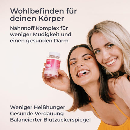 YUICY® ābolu sidra etiķa želejkonfektes - ar B12 vitamīnu un folskābi enerģijai, gremošanai un vielmaiņai - vegānas un bez cukura - garda ābolu garša - ābolu sidra etiķa želejkonfektes - 60 gab. - LAIMĪGA ZARNA