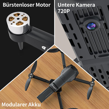 S508 drons ar kameru HD 720P bērniem, mini drons ar WiFi pārraidi iesācējiem, RC dronu kvadrokopteris zēniem un meitenēm, rotaļu dronu helikopters ar bezgalvas režīmu, rokassomiņas ilgs lidojuma laiks