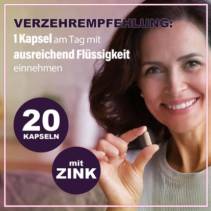Pure Passion® Libo Booster Woman - Tūlītēja iedarbība - Kapsulas sievietēm - Augsta deva ar maka, cinku un L-arginīnu - Bez mākslīgām piedevām - Sabalansētam un apzinātam dzīvesveidam