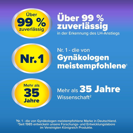Clearblue Advanced digitālais ovulācijas tests, divkārša iespēja ieņemt bērnu, 1 digitālā testa turētājs un 30 ovulācijas testi, izmēģiniet BEZMAKSAS Clearblue menstruāciju un cikla izsekošanas lietotni