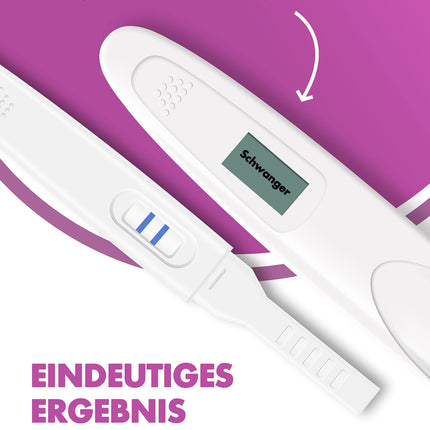 One+Step grūtniecības tests Agrīns digitāls I grūtniecības tests I 1x Agrīns grūtniecības tests I Agrīns grūtniecības tests ar grūtniecības vai negrūtniecības indikatoru I 25 mSV/ml
