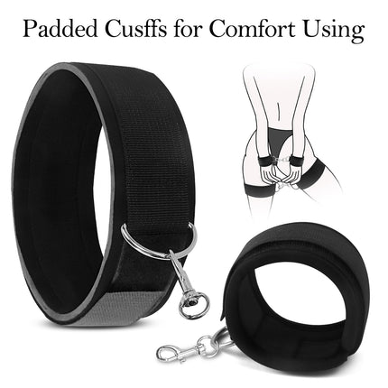 Sex Bondage Handschellen Fesseln Sex Set mit Augenmaske Augenbinde Sex Spielzeug für Paare,BDSM Bondage Set Fessel mit Handschellen Fußfesseln Bondageset Fessel Set SM Sex Toys für Bett