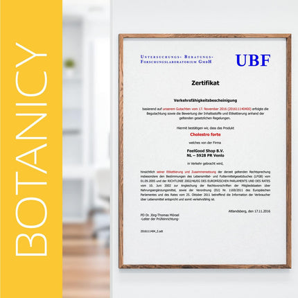 BOTANICY Cholestro Forte ar BERGAVIT® - dabiski pazemina holesterīna līmeni - bergamotes ekstrakts, A, C un E vitamīni, cinks, selēns un holīns - bez hormoniem, vegāns - 60 tabletes