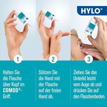 HYLO CARE acu pilieni sausām acīm ar hialuronskābi un dekspantenolu, 10 ml