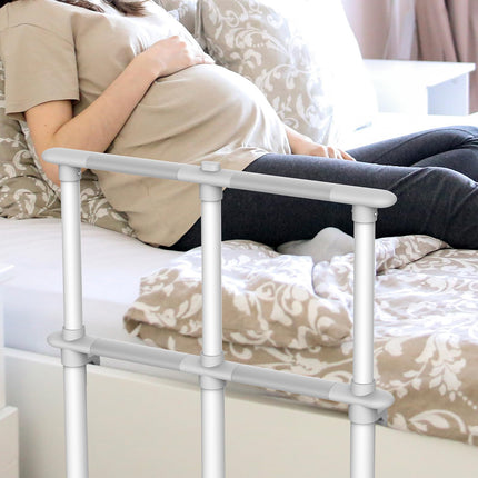 Heuffe gultas margu kritiena aizsardzība senioriem ar kājām, gultas satvēriena stienis stāvēšanas palīglīdzeklis vecāka gadagājuma cilvēkiem, drošības gultas margas, augstumā regulējama gultas aizsargmarga aprūpes gultai invalīdiem