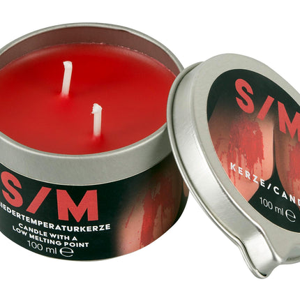 You2Toys S/M svece sarkanā burciņā 100ml - Zemas temperatūras svece viņam un viņai, erotiskajām vaska spēlēm, masāžām un S&amp;M spēlēm
