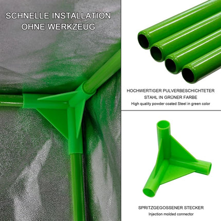 Mucola audzēšanas telts 40x40x160 cm komplekts ar 3-in-1 mērīšanas ierīci, audzēšanas telts hidroponikai augu audzēšanai | viegls un ūdensnecaurlaidīgs | Iekštelpu audzēšanas telts ar atstarojošu iekšējo foliju