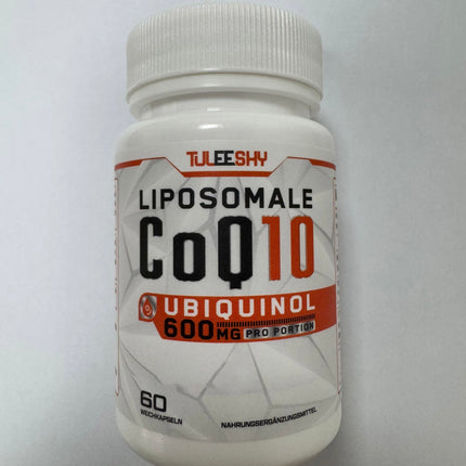 Liposomālais CoQ10 ubikvinols, augsta deva 600 mg vienā porcijā, 300 mg vienā kapsulā, koenzīma Q10 aktīvā forma, dienas deva 2 kapsulas, 60 mini-mīkstās kapsulas (1 kapsulas iepakojumā)