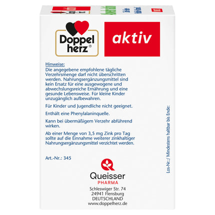 Doppelherz Abwehr aktiv DIRECT - cinks, selēns un C vitamīns imūnsistēmas atbalstam PLUS histidīns - 40 mikrogranulas ar apelsīnu garšu