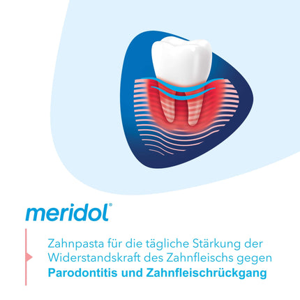 meridol zobu pasta Parodont Expert 75 ml - Zobu pastai piemīt antibakteriāla iedarbība un tā atbalsta smaganu dabisko dzīšanas procesu