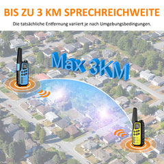 BAOFENG T25 PMR446 rācijas bez licences, 16 kanāli, CTCSS/DCS, divu pulksteņu, VOX, uzlādējamas rācijas ar 1400mAh akumulatoru, paredzētas pieaugušajiem un bērniem piedzīvojumiem, pārgājieniem, riteņbraukšanai (2 gab.)
