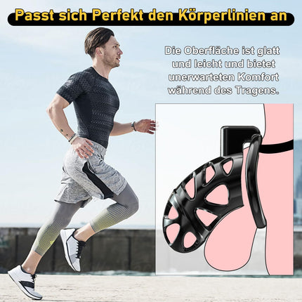 Gethorny atjaunināts dzimumlocekļa būris šķīstības būris erotiska seksa rotaļlieta pāriem - 3D dzimumlocekļa būra šķīstības jostas seksa rotaļlieta vīriešiem ar 3 dzimumlocekļa gredzeniem neredzamiem dzimumlocekļa ierobežojumiem un sasaistīšanai