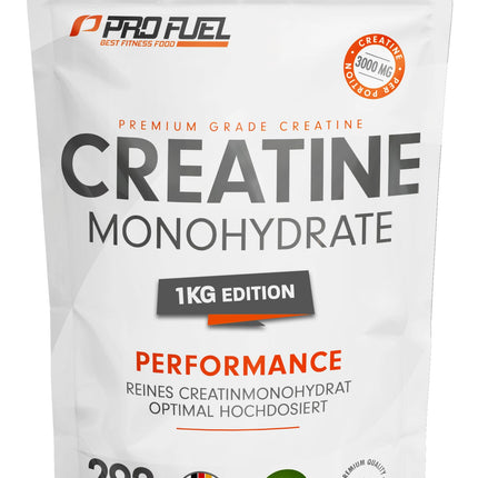 Kreatīna pulveris 1kg / 1000g tīrs kreatīna monohidrāts mikronizētā kvalitātē - optimāli dozēts kreatīna monohidrāts - kreatīna pulveris bez piedevām, 100% vegāns, pietiek 292 dienām