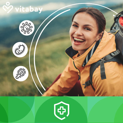 Vitabay E vitamīns 600 SV Depot augsta deva - 200 E vitamīna kapsulas vegāns un laboratorijā pārbaudīts ar tokoferolu un tokotrienolu - E vitamīns veicina šūnu aizsardzību pret oksidatīvo stresu