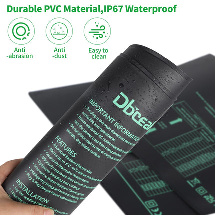 DBREAKS apkures paklājiņš ar termostatu, 30 W iekštelpu siltumnīcas apkures paklājiņš, apkures paklājiņi ar kontrolieri, IP67 siltumnīcas apkures paklājiņš ūdensizturīgs, augu apkures paklājiņš ar digitālo termostatu stādiem