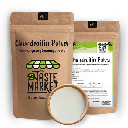 2 x 100 g hondroitīna pulveris | bez piedevām | smalki samalts | Hondroitīna sulfāts