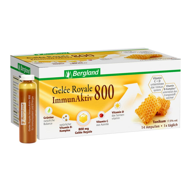 Royal Jelly Immunaktiv 800 15 ml dzeramās ampulas