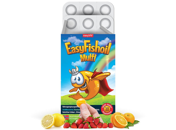 EasyFishoil Omega 3 želeja bērniem ar holīnu, folskābi, B6, B12 30 dienām. Želejas zivju eļļa ar augstu devu, bērniem un pieaugušajiem, tīras zivju eļļas kapsulas bērniem - dabīga Omega 3 BĒRNIEM - bērniem.