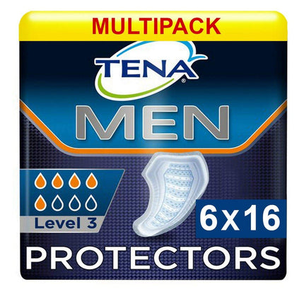 Tena Men Level 3 - diskrēti ieliktnīši - mērenai urīna nesaturēšanai - 27,5 x 23 cm - 96 gabali