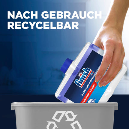 Finish Deep Dishwasher Cleaner – šķidrs trauku mazgājamās mašīnas tīrīšanas līdzeklis pret kaļķakmeni un taukiem tīrai trauku mazgājamajai mašīnai – 1 x 250 ml mašīnu tīrīšanas līdzeklis