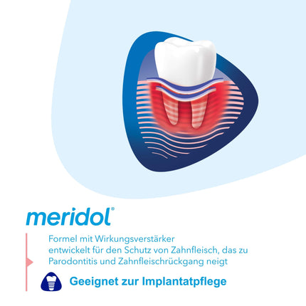 meridol zobu pasta Parodont Expert 75 ml - Zobu pastai piemīt antibakteriāla iedarbība un tā atbalsta smaganu dabisko dzīšanas procesu