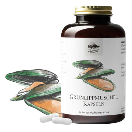 Zaļlūpu mīdiju kapsulas, 300 kapsulas 3-5 mēnešiem, uztura bagātinātājs ar zaļlūpu mīdiju koncentrātu, 500 mg vienā kapsulā, augstākā kvalitāte