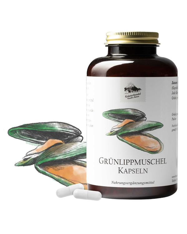 Zaļlūpu mīdiju kapsulas, 300 kapsulas 3-5 mēnešiem, uztura bagātinātājs ar zaļlūpu mīdiju koncentrātu, 500 mg vienā kapsulā, augstākā kvalitāte
