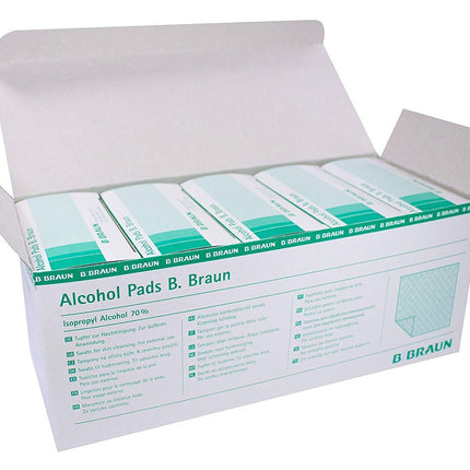 Alkohola salvetes B. Braun spirta tamponi 10 x 100 gab.