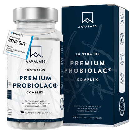 Premium Cultures Complex Intestinal Flora 120 miljardi CFU, 30 zarnu baktēriju probiotiku celmi: Lactobacillus Gasseri, Lactobacillus Reuteri, Lactobacillus Rhamnosus + cinks - 90 tabletes