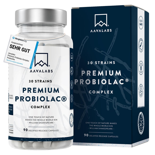 Premium Cultures Complex Intestinal Flora 120 miljardi CFU, 30 zarnu baktēriju probiotiku celmi: Lactobacillus Gasseri, Lactobacillus Reuteri, Lactobacillus Rhamnosus + cinks - 90 tabletes