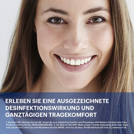ACUVUE RevitaLens MPDS – Mīksts kontaktlēcu kopšanas un tīrīšanas līdzeklis ar pretmikrobu iedarbību – Iedarbība ilgāka par 16 stundām – Ceļojuma izmērs – 1 x 100 ml kombinētais šķīdums