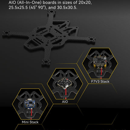Bee35 3,5 collu Cinewhoop FPV drona rāmis - Pro versija 4S 6S rāmja komplekts, kas ir saderīgs ar DJI O3 Air Unit FPV VTX, dažādām lidojuma vadības sistēmām