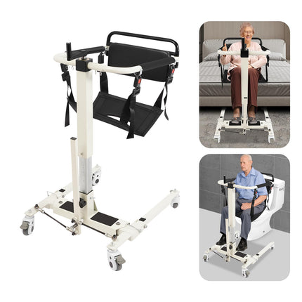Pacienta pacēlāja pārvietošanas krēsls, pacienta pacēlājs mājām un automašīnai, regulējams sēdekļa augstums 35-70 cm, kravnesība 120 kg, piemērots cilvēkiem ar ķermeņa platumu mazāku par 18,5 collām