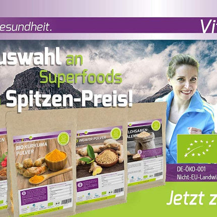 Vita2You organiskās kaņepju sēklas, nomizotas 1kg - Vācijā audzētas - 100% neapstrādātas pārtikas kvalitātes, iepakots maisiņā ar rāvējslēdzēju - 1000g - augstākā kvalitāte