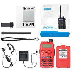 eSynic Professional uzlādējams UV5R rācijas 128 kanālu rācija