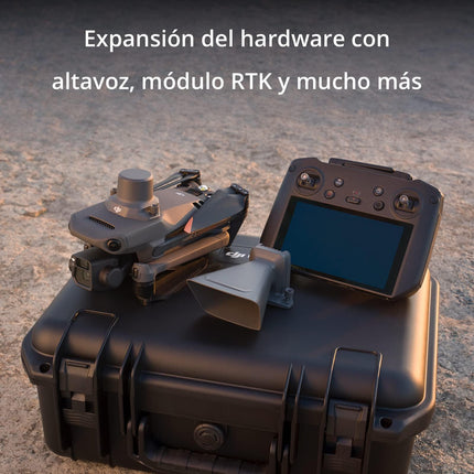 DJI Mavic 3E Worry-Free Basic Combo — kameras drons ar 4/3 CMOS platleņķa kameru, mehānisku slēdzi, 56x hibrīdo tālummaiņu, 39 minūšu lidojuma laiku, centimetru precīzu pozicionēšanu, C2